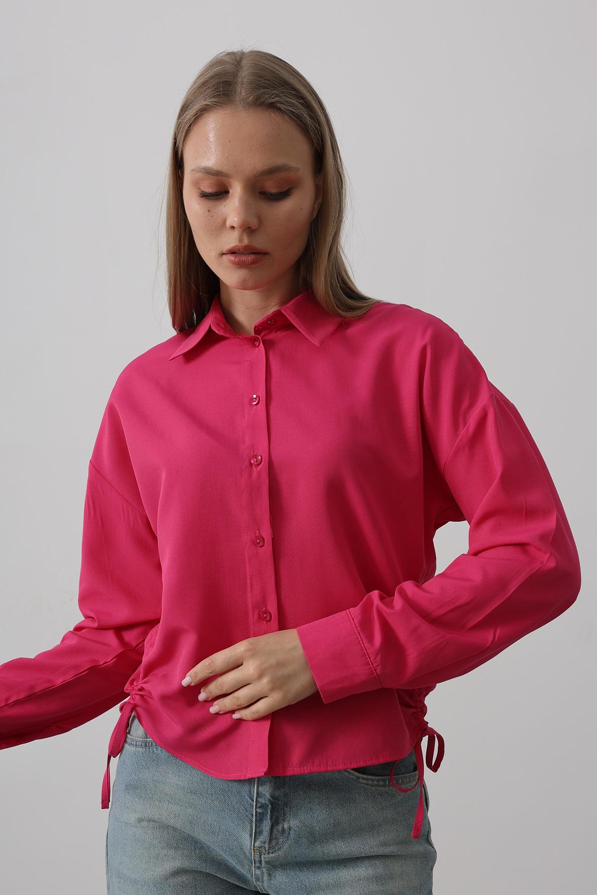 Basic Shirt With Side Tie – Brand: Reyon – Women & Kids, Baby Clothes Wholesale – TheBS Women