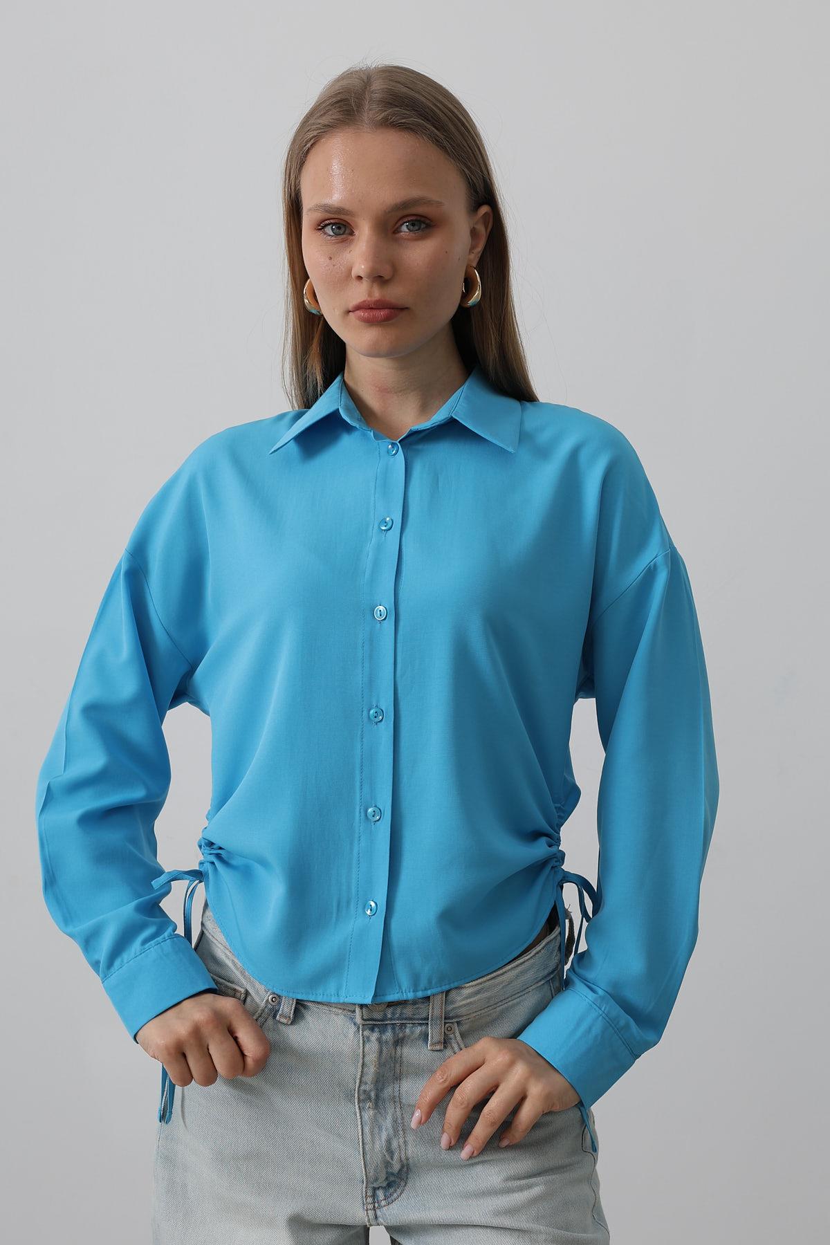 Basic Shirt With Side Tie - Brand: Reyon - Women & Kids, Baby Clothes Wholesale - TheBS Women