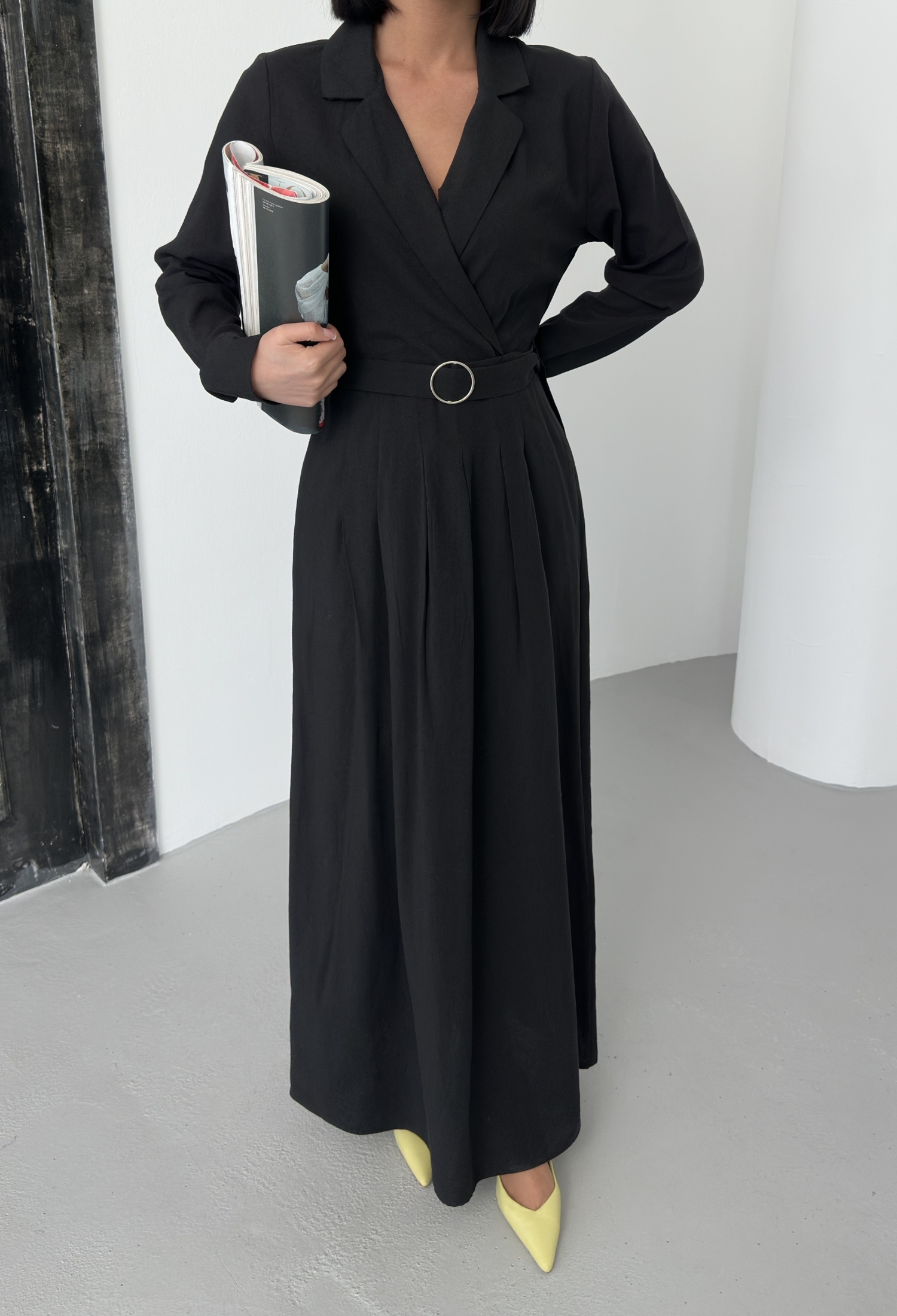 Linen Dress With Belt - Brand: My Fashion - Women & Kids, Baby Clothes Wholesale - TheBS Women