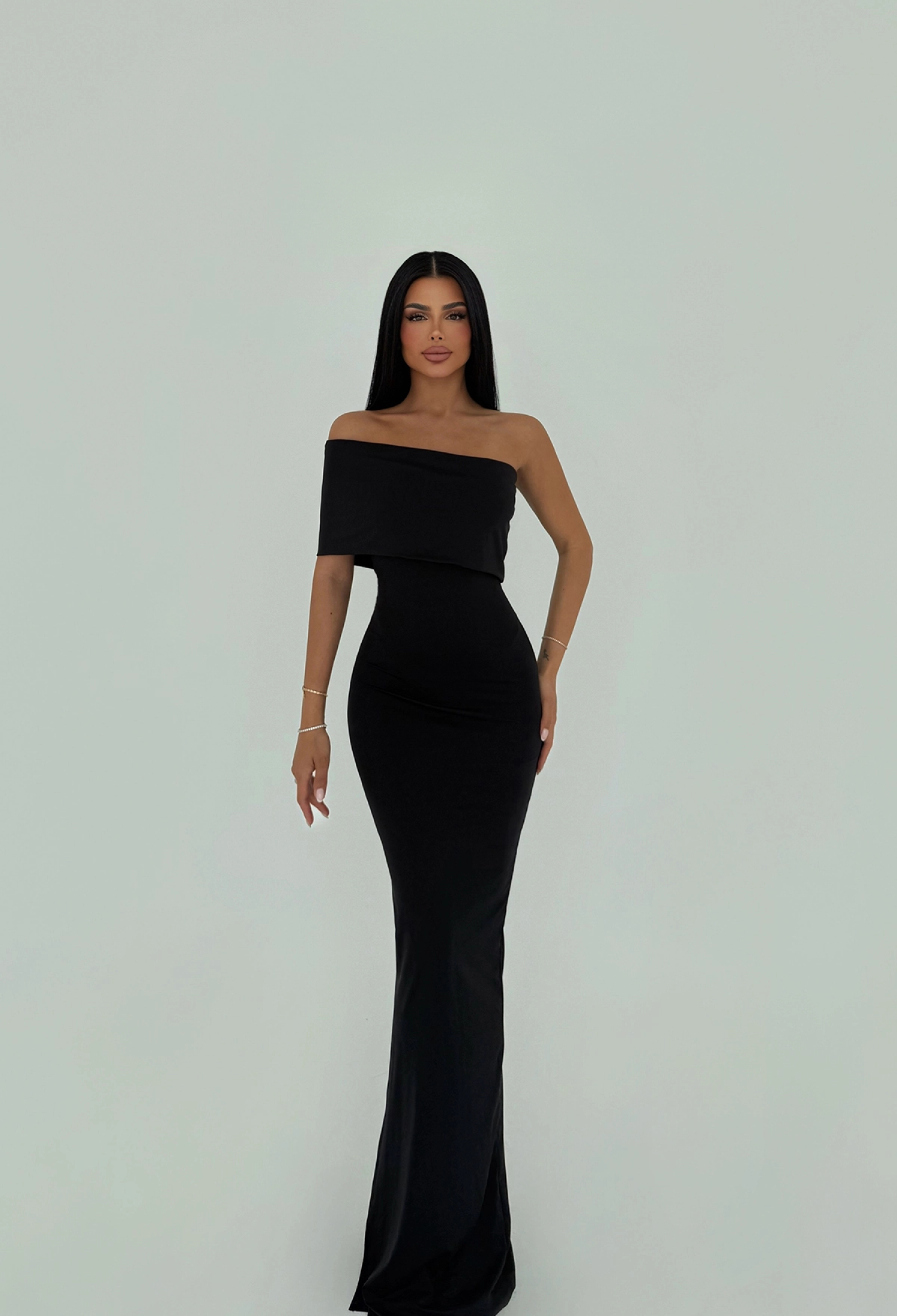 Madonna Collar Long Dress - Brand: EYYO ATELIER - Women & Kids, Baby Clothes Wholesale - TheBS Women