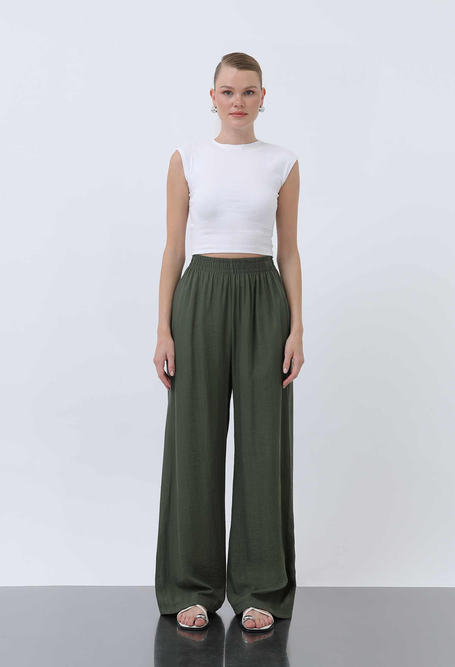 Women's Elastic Waist Loose Pants - Brand: Puane - Women & Kids, Baby Clothes Wholesale - TheBS Women