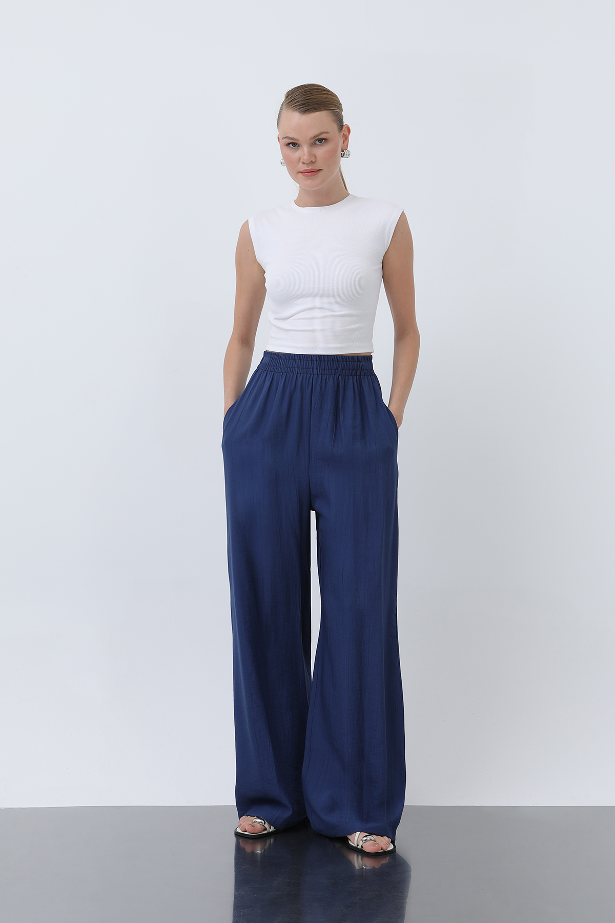 Women's Elastic Waist Loose Pants - Brand: Puane - Women & Kids, Baby Clothes Wholesale - TheBS Women