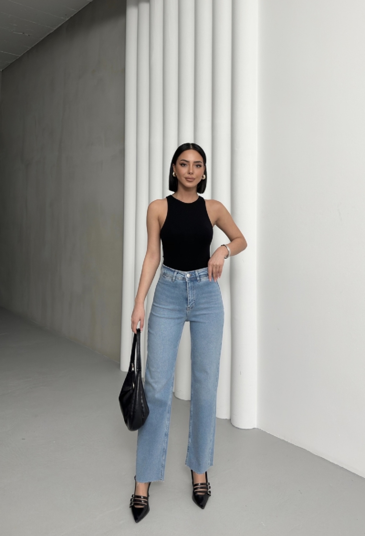 Pocket Detailed Palazzo Jeans - Brand: XLove - Women & Kids, Baby Clothes Wholesale - TheBS Women