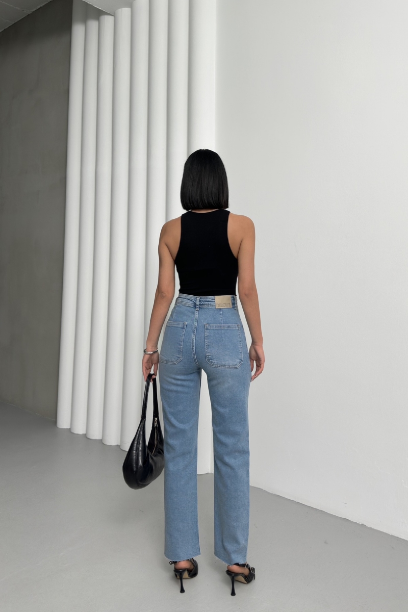 Pocket Detailed Palazzo Jeans - Brand: XLove - Women & Kids, Baby Clothes Wholesale - TheBS Women Pocket Detailed Palazzo Jeans - Brand: XLove - Women & Kids, Baby Clothes Wholesale - TheBS Women