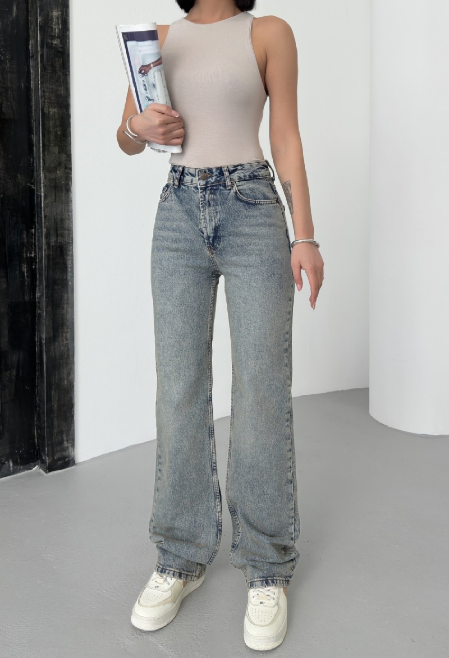 High Waist Straight Jeans - Brand: XLove - Women & Kids, Baby Clothes Wholesale - TheBS Women