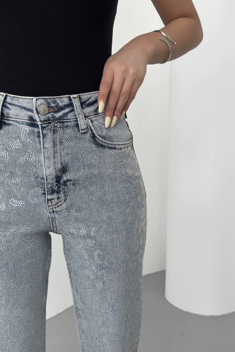 Leopard Stone Mom Fit Jeans – Brand: XLove – Women & Kids, Baby Clothes Wholesale – TheBS Women