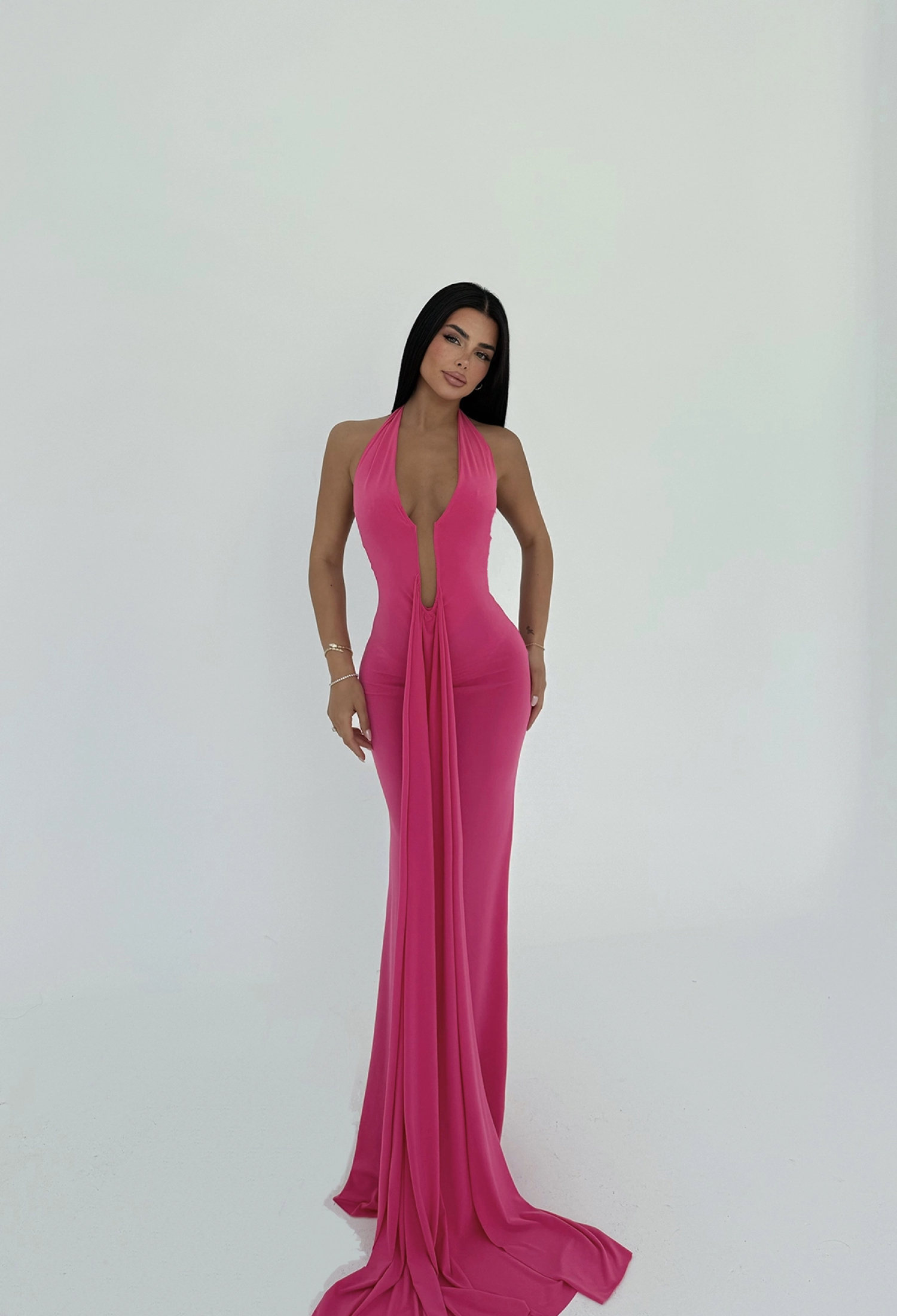 Back Detail Long Dress - Brand: EYYO ATELIER - Women & Kids, Baby Clothes Wholesale - TheBS Women