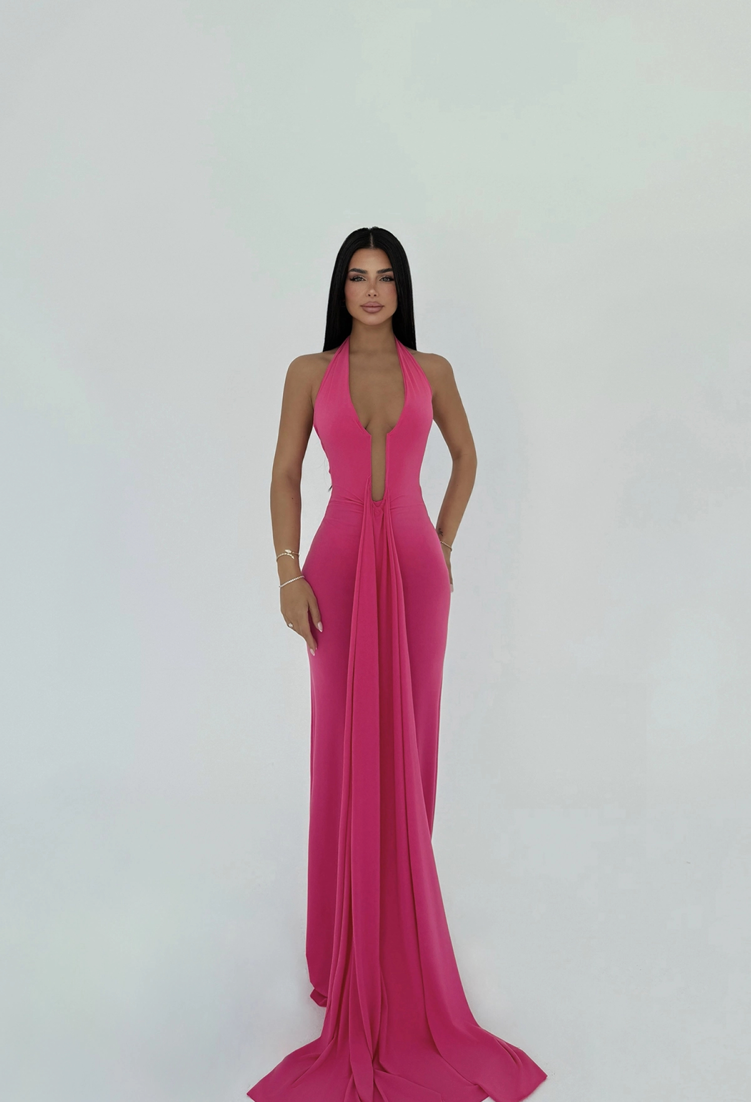 Back Detail Long Dress - Brand: EYYO ATELIER - Women & Kids, Baby Clothes Wholesale - TheBS Women