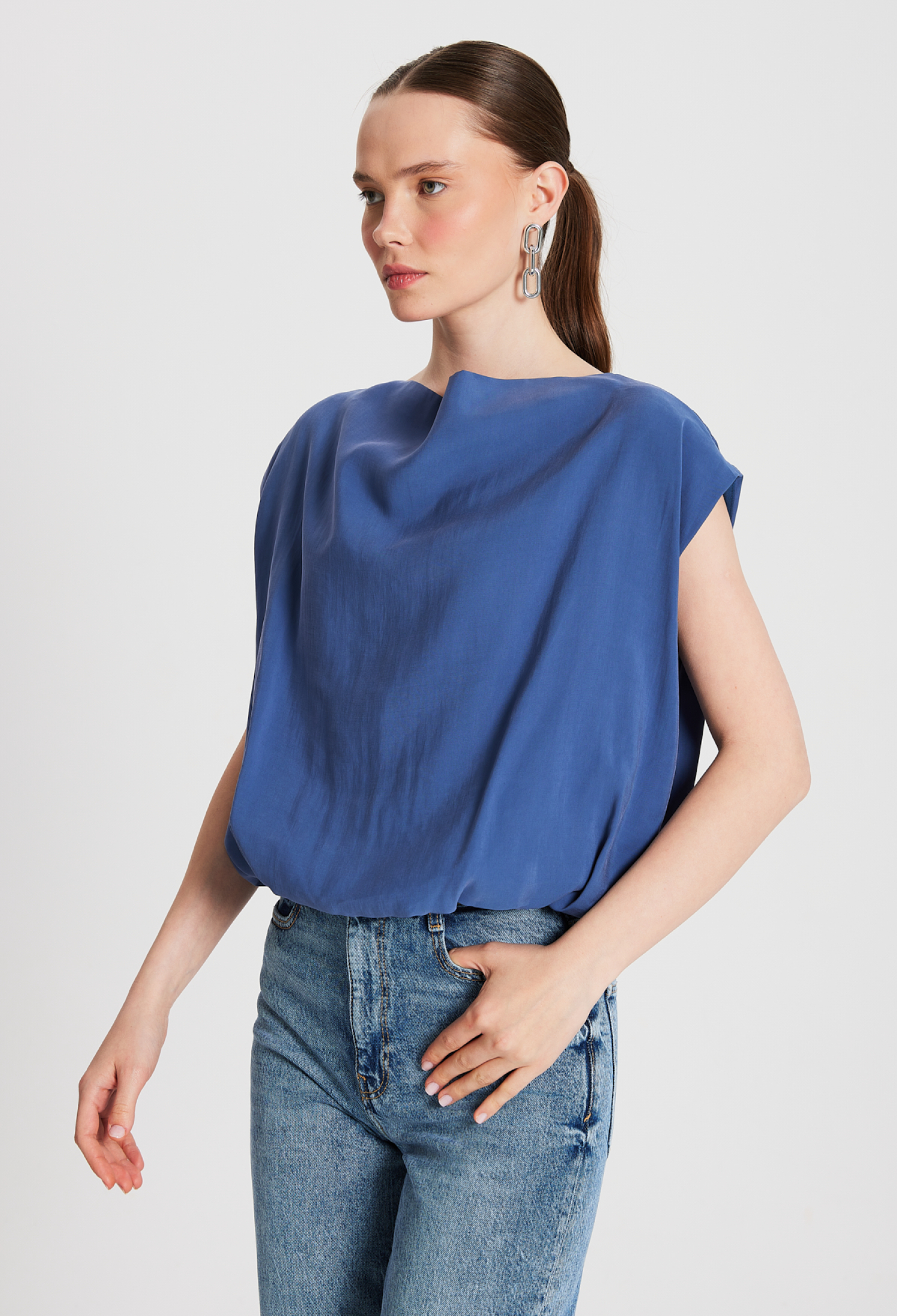 Modal Fabric Balloon Blouse 29140 - Brand: First Angels - Women & Kids, Baby Clothes Wholesale - TheBS Women