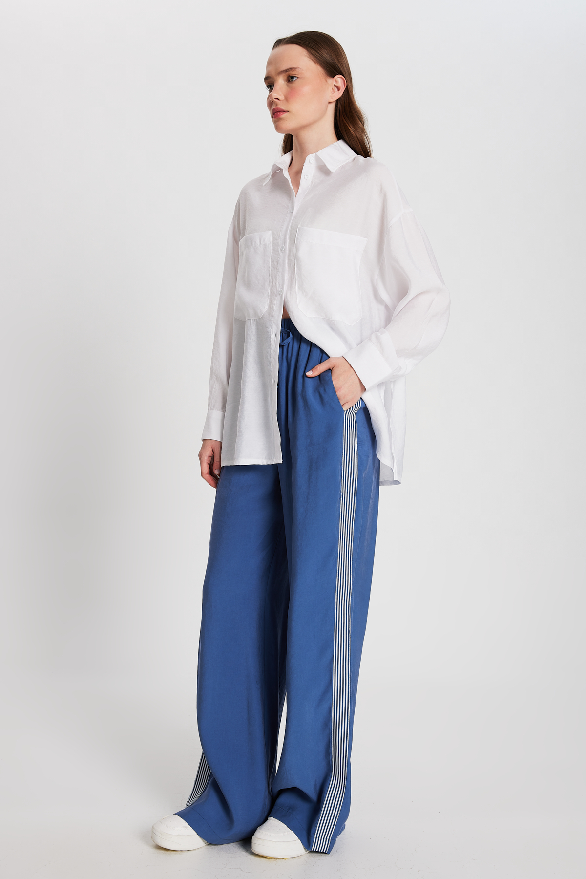 100% Modal Loose Fit Side Striped Pants 29139 - Brand: First Angels - Women & Kids, Baby Clothes Wholesale - TheBS Women 100% Modal Loose Fit Side Striped Pants 29139 - Brand: First Angels - Women & Kids, Baby Clothes Wholesale - TheBS Women