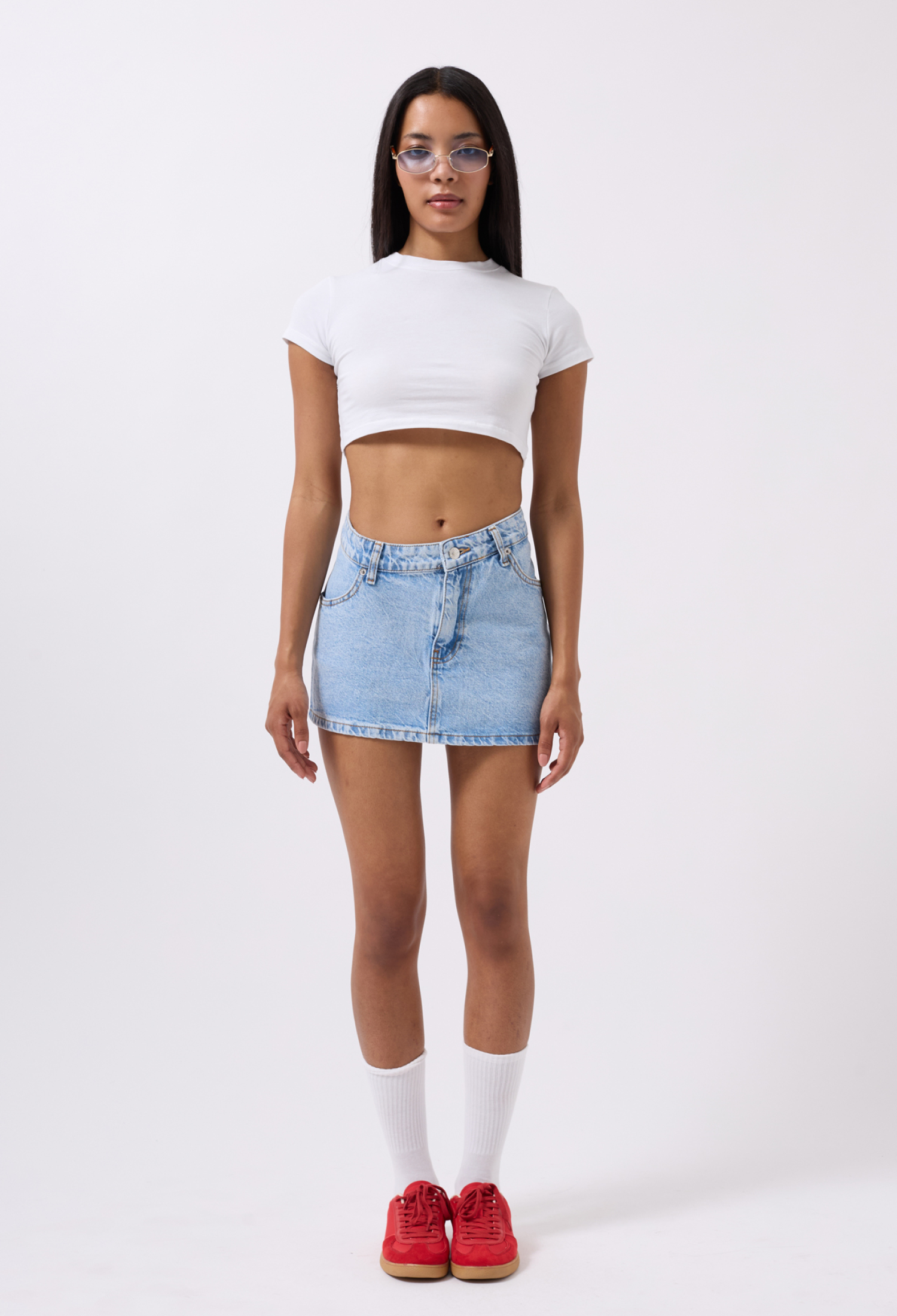 Asymmetric Waist Denim Mini Skirt - Brand: Black Fashion - Women & Kids, Baby Clothes Wholesale - TheBS Women