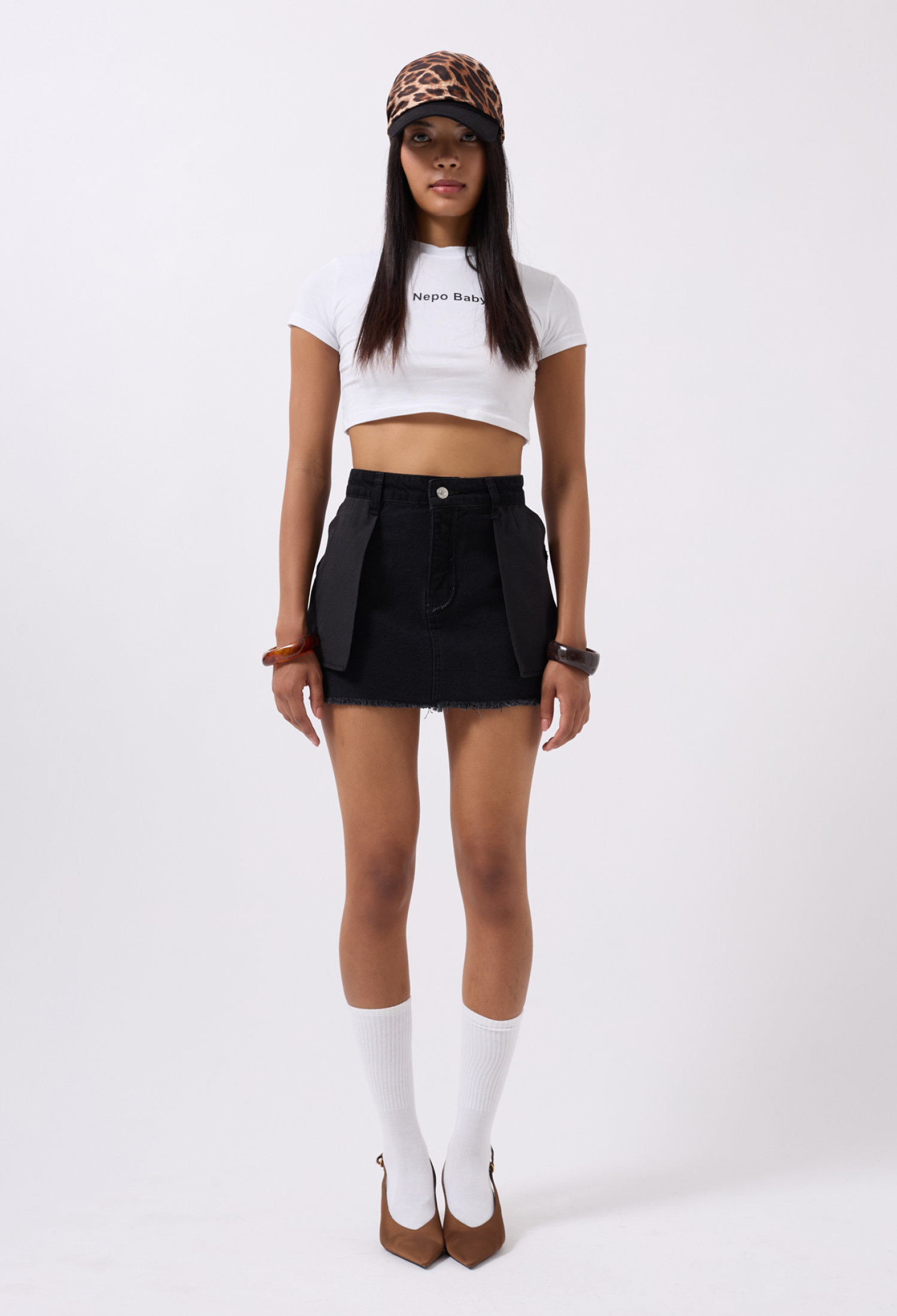Reverse Detail Denim Mini Skirt - Brand: Black Fashion - Women & Kids, Baby Clothes Wholesale - TheBS Women