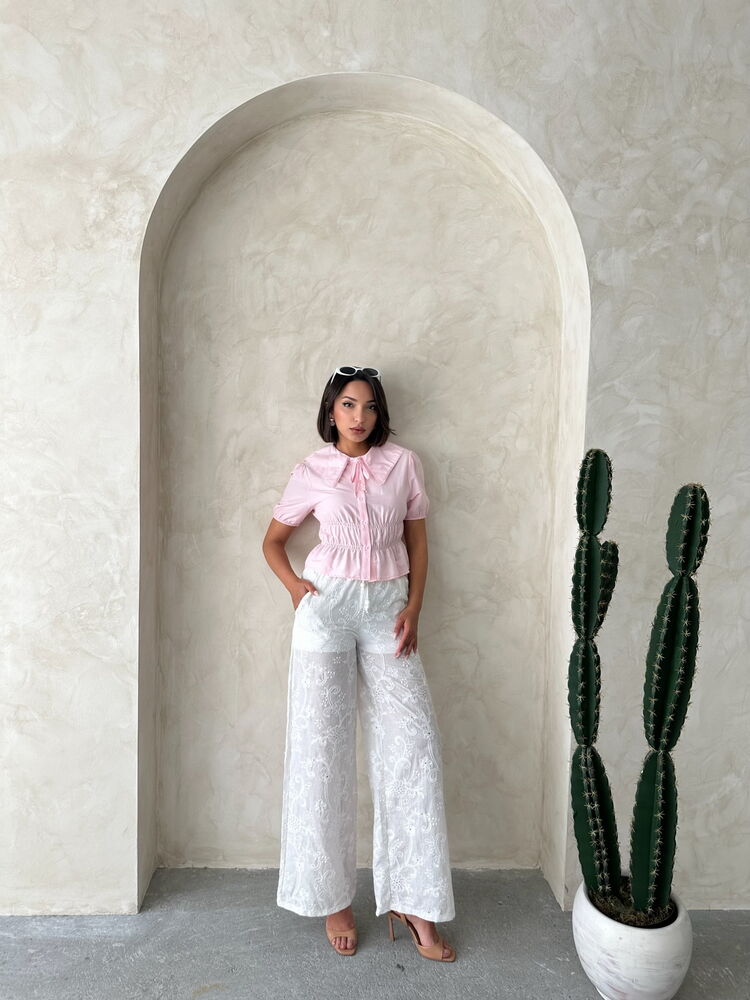 Collar Detailed Ruffle Shirt – Brand: Topshow – Women & Kids, Baby Clothes Wholesale – TheBS Women