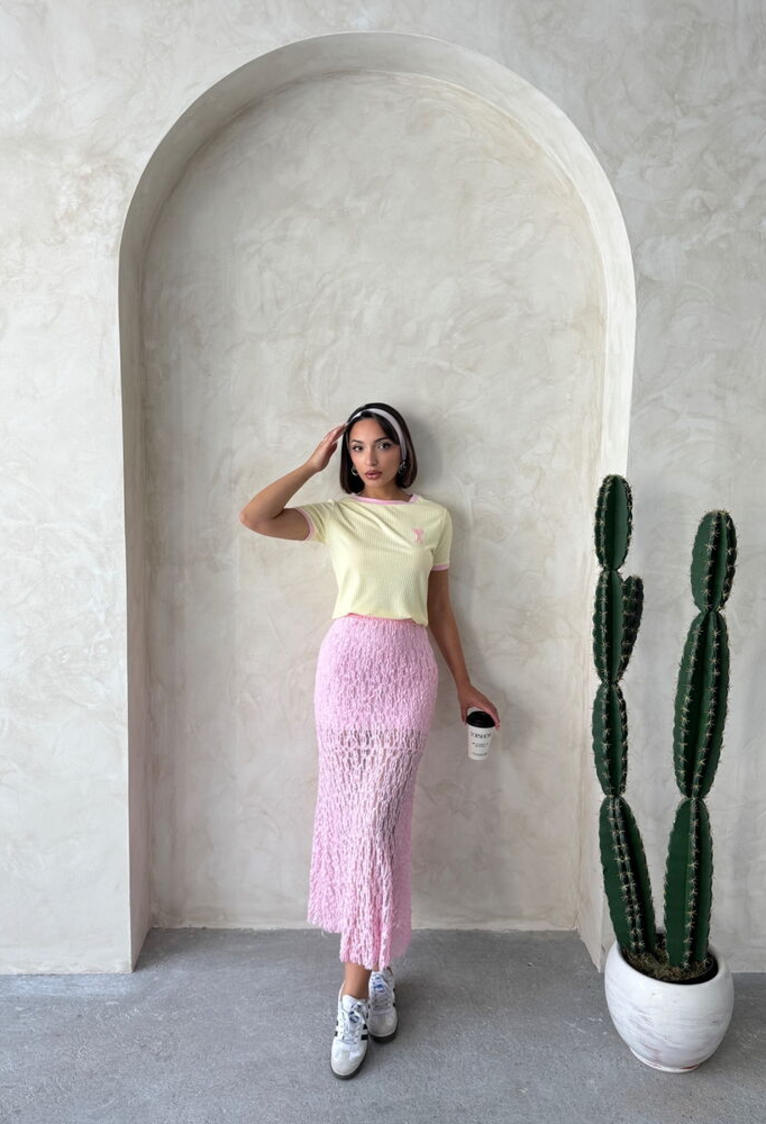 Embroidered T-Shirt - Yellow - Brand: Topshow - Women & Kids, Baby Clothes Wholesale - TheBS Women