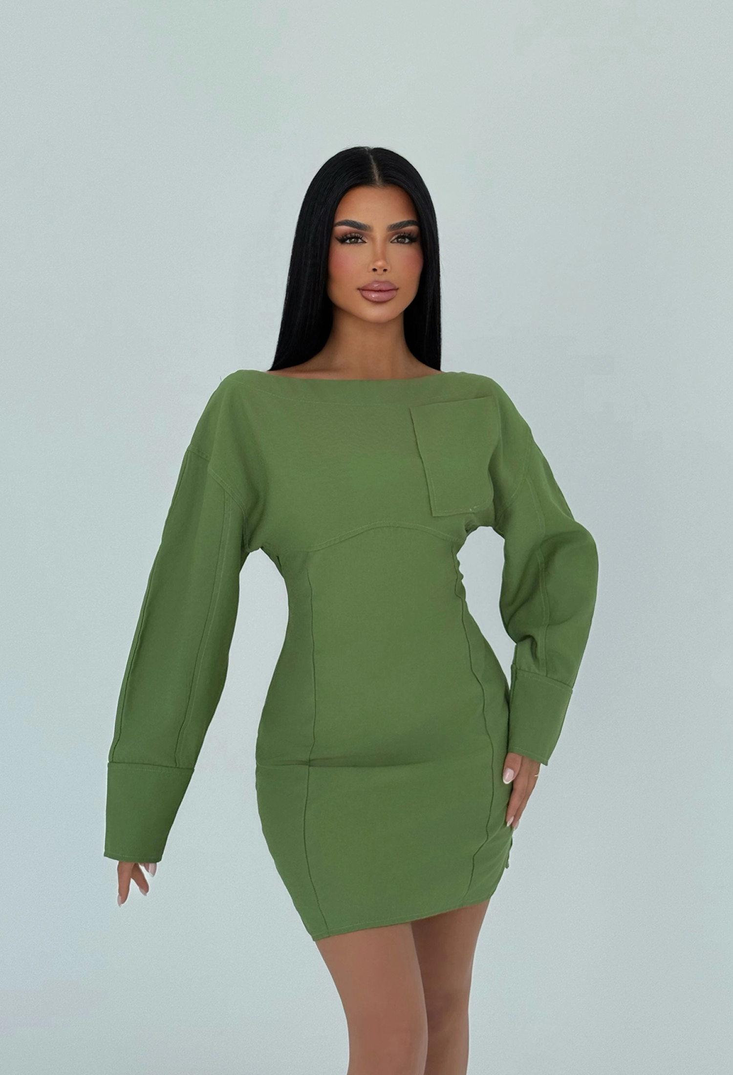 Pocket Detail Long Dress - Brand: EYYO ATELIER - Women & Kids, Baby Clothes Wholesale - TheBS Women