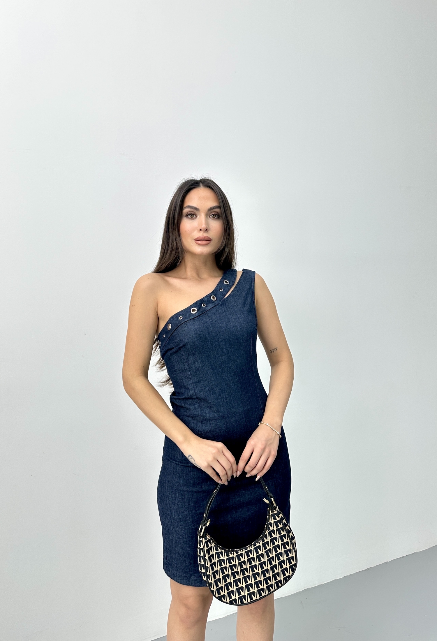 Denim Dress With Eyelet Window - Brand: STEPS - Women & Kids, Baby Clothes Wholesale - TheBS Women