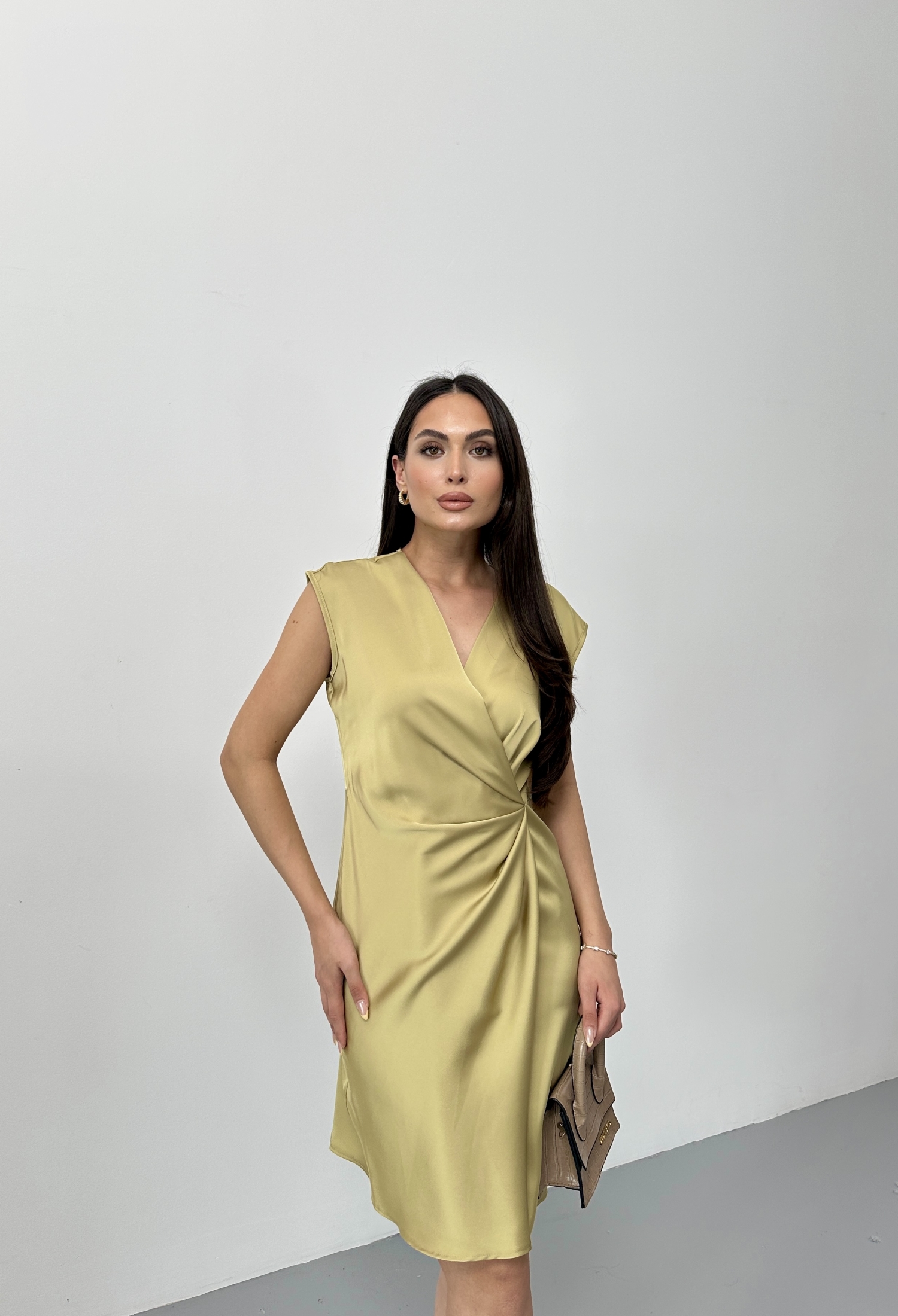 Side Pleated Double-breasted Dress - Brand: STEPS - Women & Kids, Baby Clothes Wholesale - TheBS Women