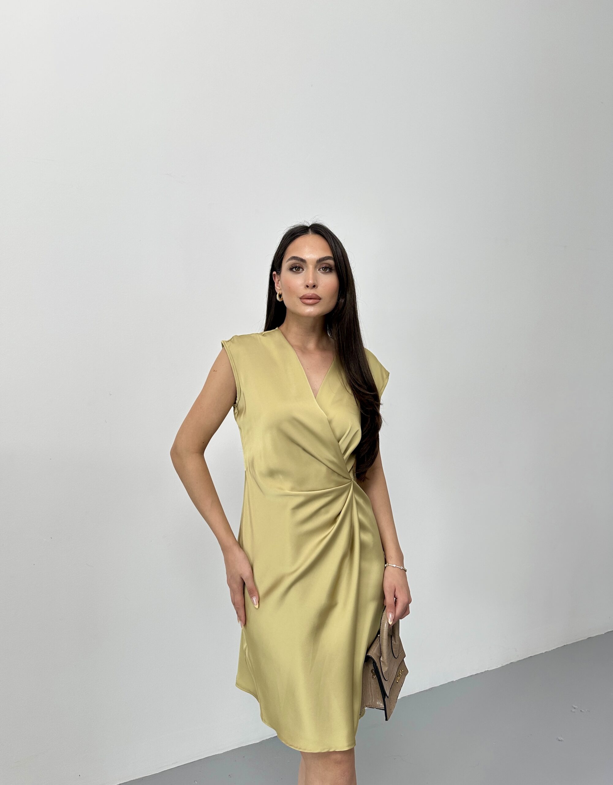 Side Pleated Double-breasted Dress - Brand: STEPS - Women & Kids, Baby Clothes Wholesale - TheBS Women Side Pleated Double-breasted Dress - Brand: STEPS - Women & Kids, Baby Clothes Wholesale - TheBS Women