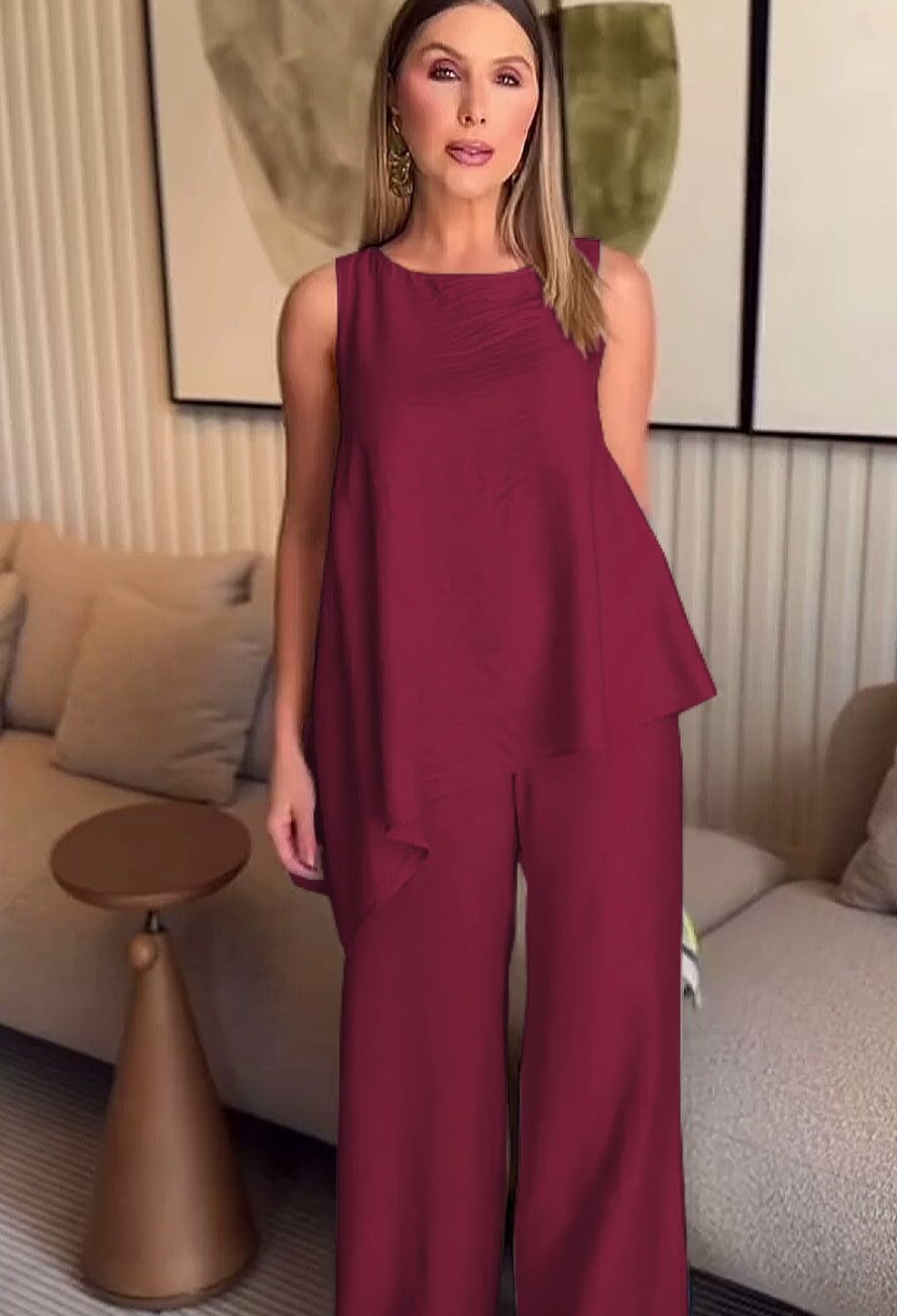 Asymmetric Blouse & Pants Double Set - Brand: My Jest Fashion - Women & Kids, Baby Clothes Wholesale - TheBS Women