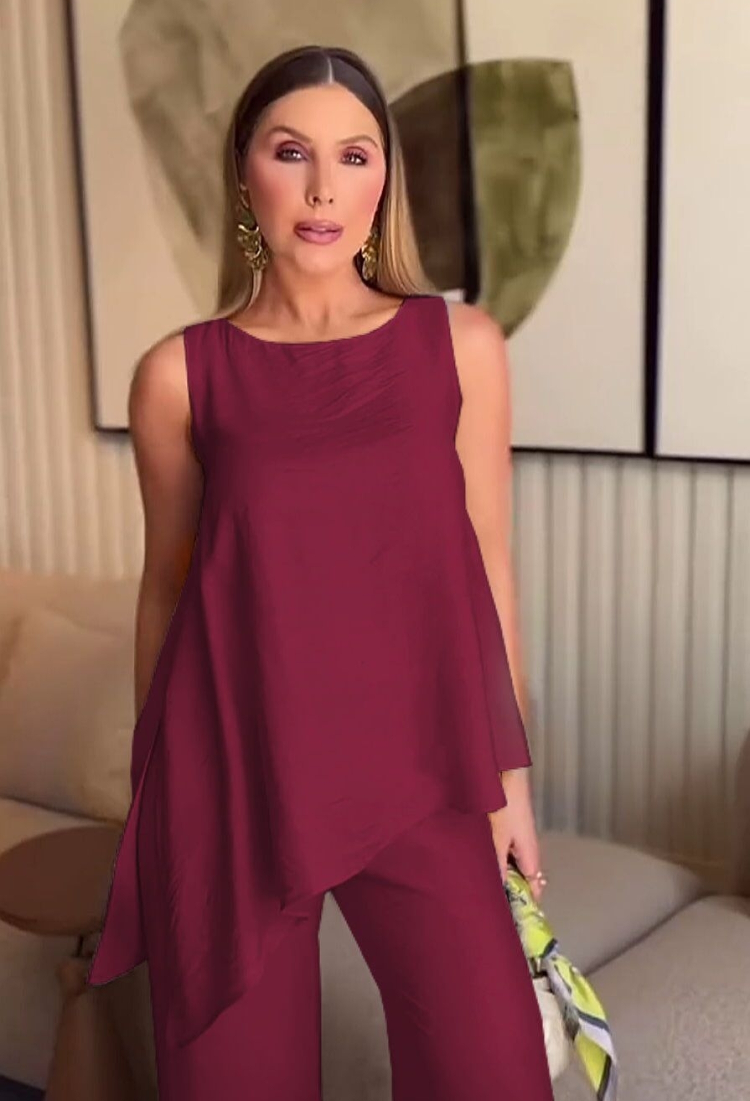 Asymmetric Blouse & Pants Double Set - Brand: My Jest Fashion - Women & Kids, Baby Clothes Wholesale - TheBS Women