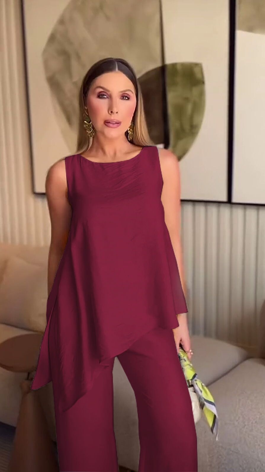 Asymmetric Blouse & Pants Double Set – Brand: My Jest Fashion – Women & Kids, Baby Clothes Wholesale – TheBS Women