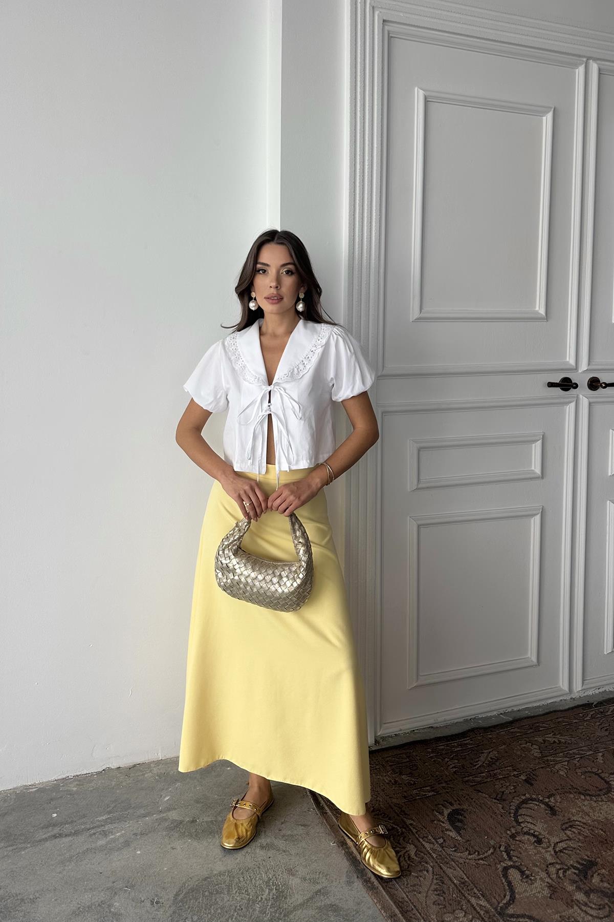 Wholesale White Collar Lace Shirt – Brand: Elisa – Women & Kids, Baby Clothes Wholesale – TheBS Women