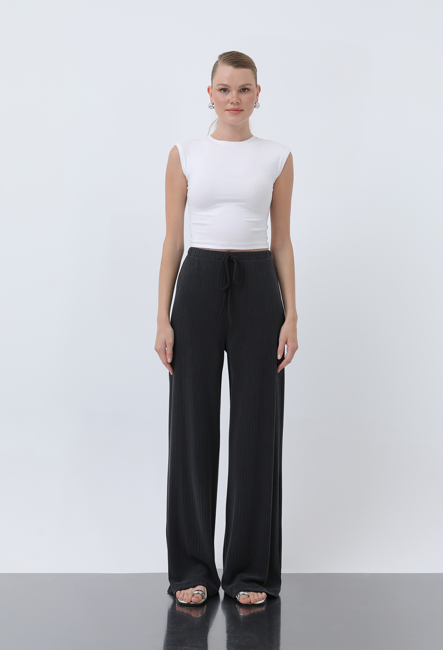 Women's Ribbed Waist Tie Pants - Brand: SOUL - Women & Kids, Baby Clothes Wholesale - TheBS Women