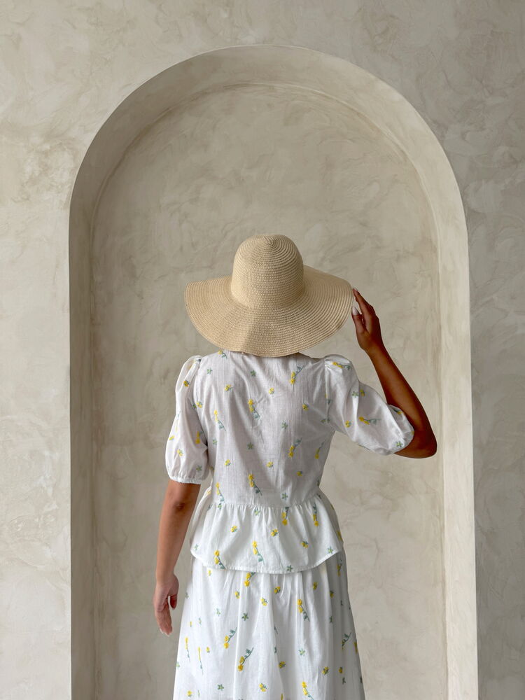 Front Tie Embroidered Voile Blouse – Brand: Topshow – Women & Kids, Baby Clothes Wholesale – TheBS Women