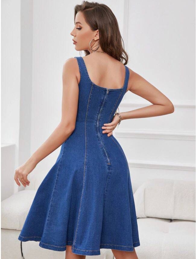 Denim Dress – Brand: My Jest Fashion – Women & Kids, Baby Clothes Wholesale – TheBS Women