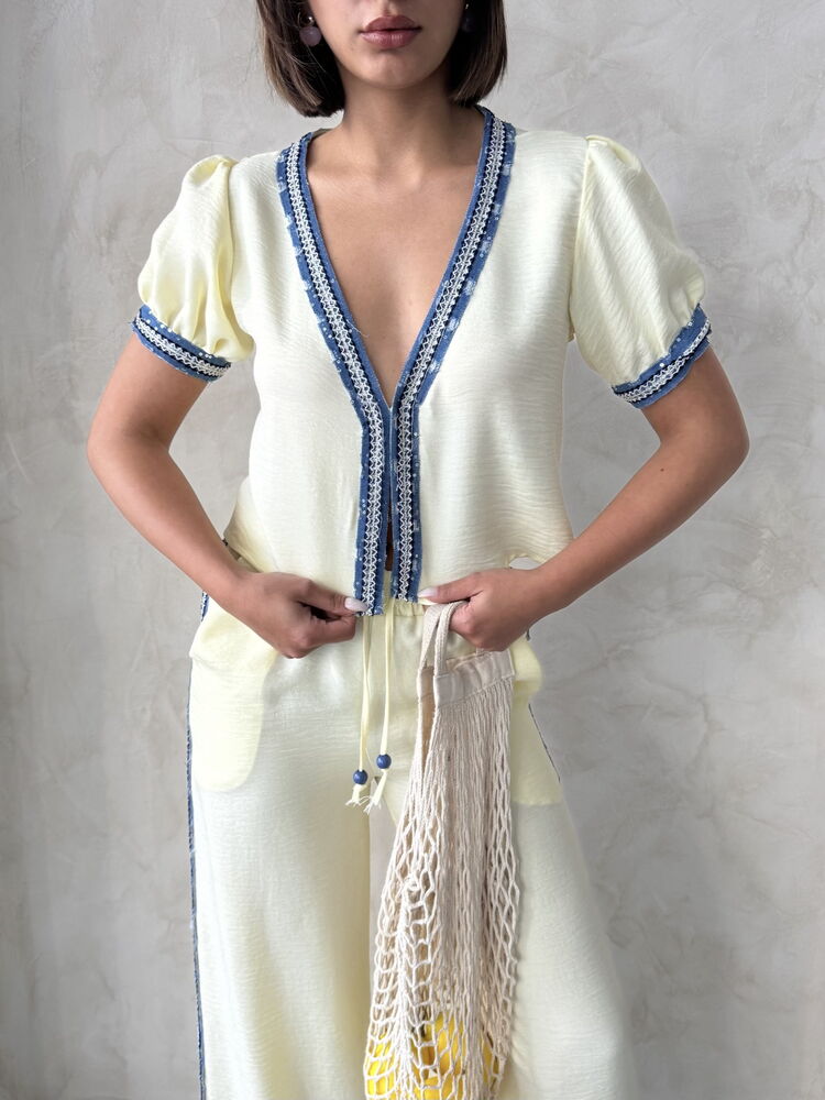 Denim Detailed Jacket – Brand: Topshow – Women & Kids, Baby Clothes Wholesale – TheBS Women