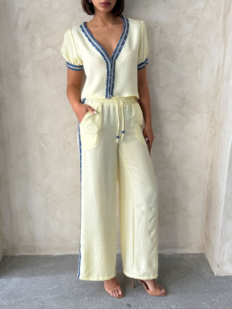 Denim Striped Pants – Brand: Topshow – Women & Kids, Baby Clothes Wholesale – TheBS Women