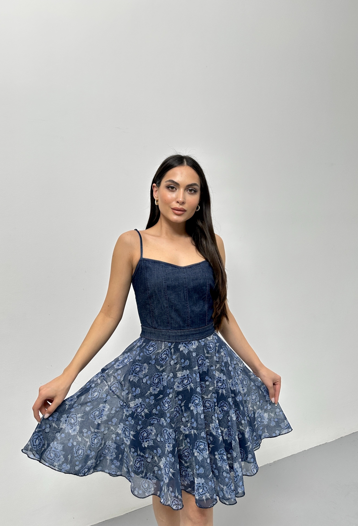 Denim Dress With Straps - Brand: STEPS - Women & Kids, Baby Clothes Wholesale - TheBS Women