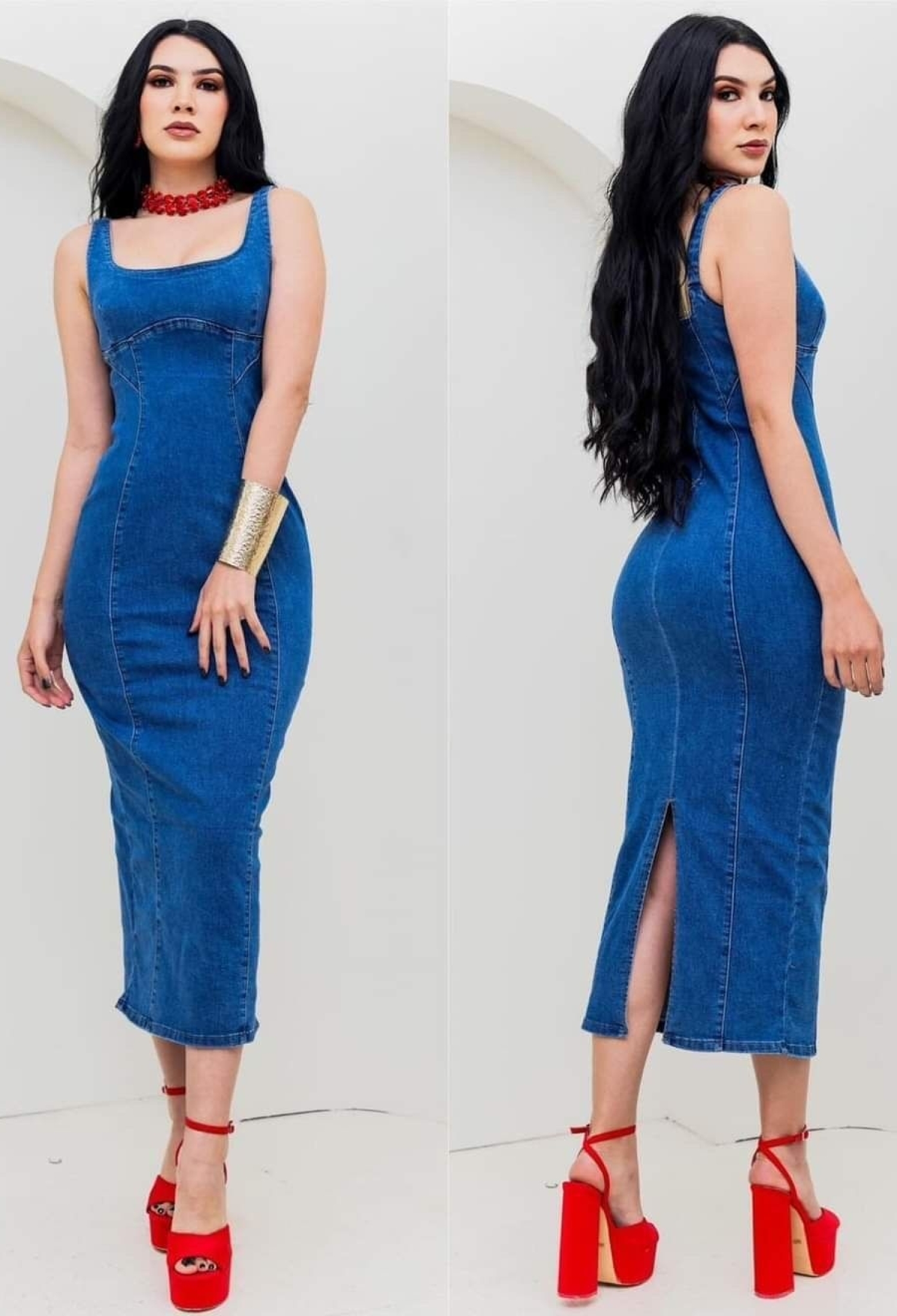 Denim Dress - Brand: My Jest Fashion - Women & Kids, Baby Clothes Wholesale - TheBS Women