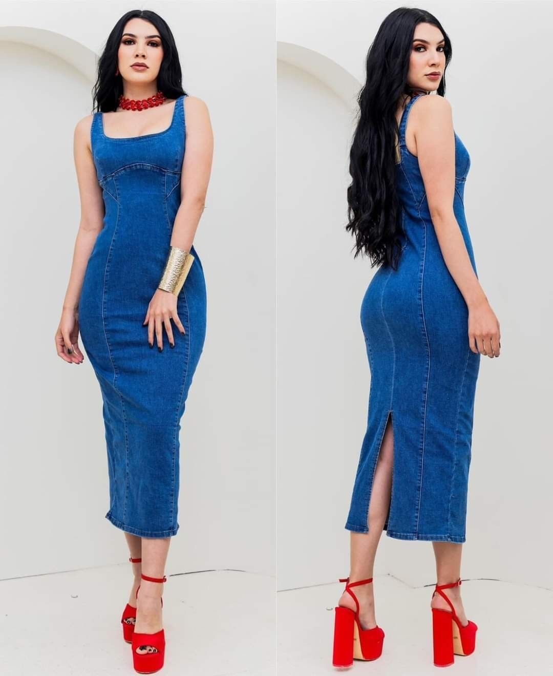 Denim Dress – Brand: My Jest Fashion – Women & Kids, Baby Clothes Wholesale – TheBS Women