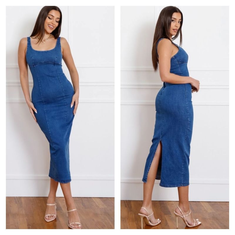 Denim Dress – Brand: My Jest Fashion – Women & Kids, Baby Clothes Wholesale – TheBS Women