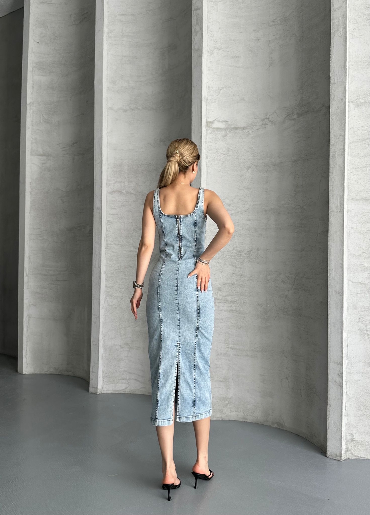 Denim Dress – Brand: My Jest Fashion – Women & Kids, Baby Clothes Wholesale – TheBS Women