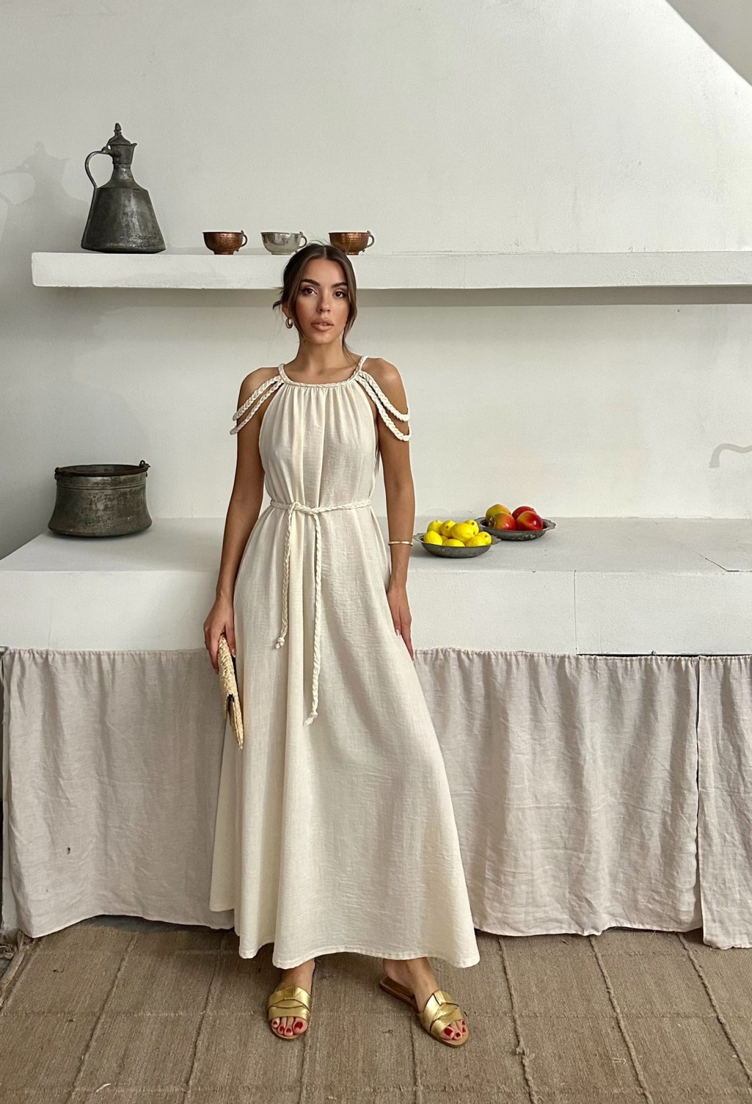 Linen Dress - Brand: My Jest Fashion - Women & Kids, Baby Clothes Wholesale - TheBS Women