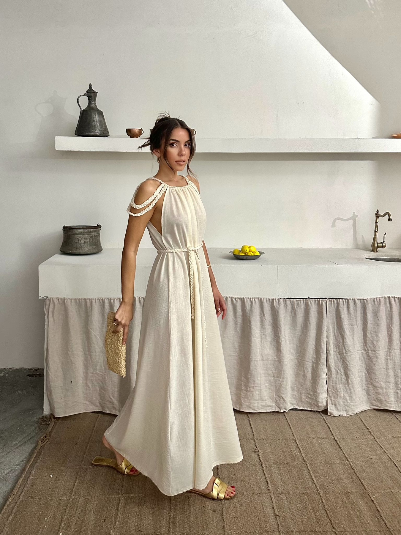 Linen Dress – Brand: My Jest Fashion – Women & Kids, Baby Clothes Wholesale – TheBS Women