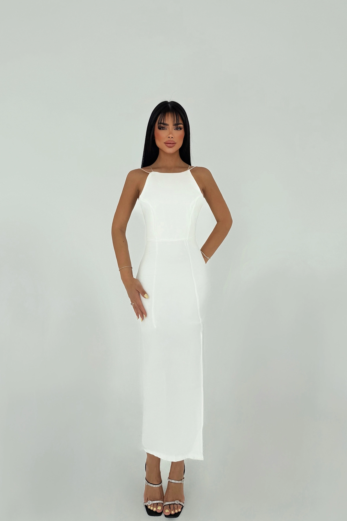 Rope Strap Back Detail Mini Dress - Brand: EYYO ATELIER - Women & Kids, Baby Clothes Wholesale - TheBS Women