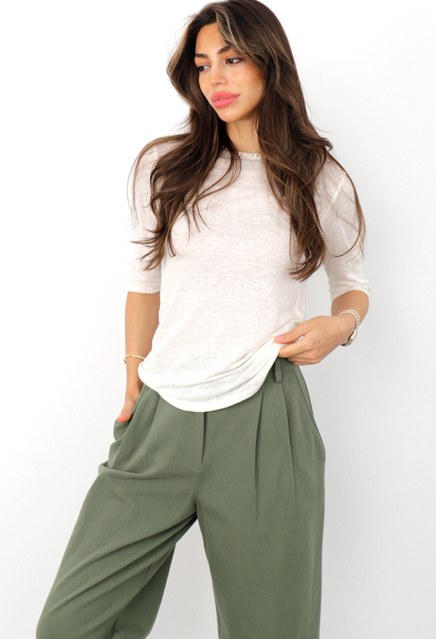 Crew Neck Oversize Tshirt - Brand: Cream Rouge - Women & Kids, Baby Clothes Wholesale - TheBS Women