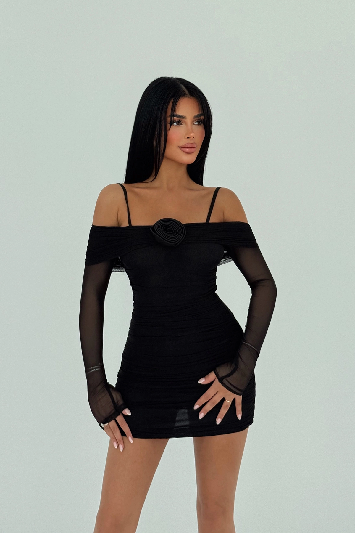 Strappy Rose Detail Dress - Brand: EYYO ATELIER - Women & Kids, Baby Clothes Wholesale - TheBS Women