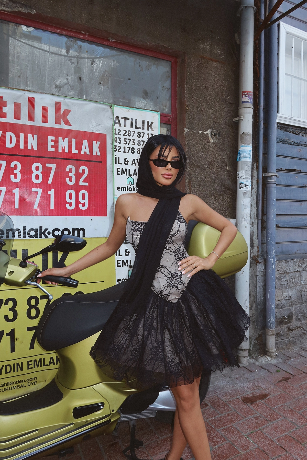 Black Lace Detail Strapless Mini Dress - Brand: EYYO ATELIER - Women & Kids, Baby Clothes Wholesale - TheBS Women