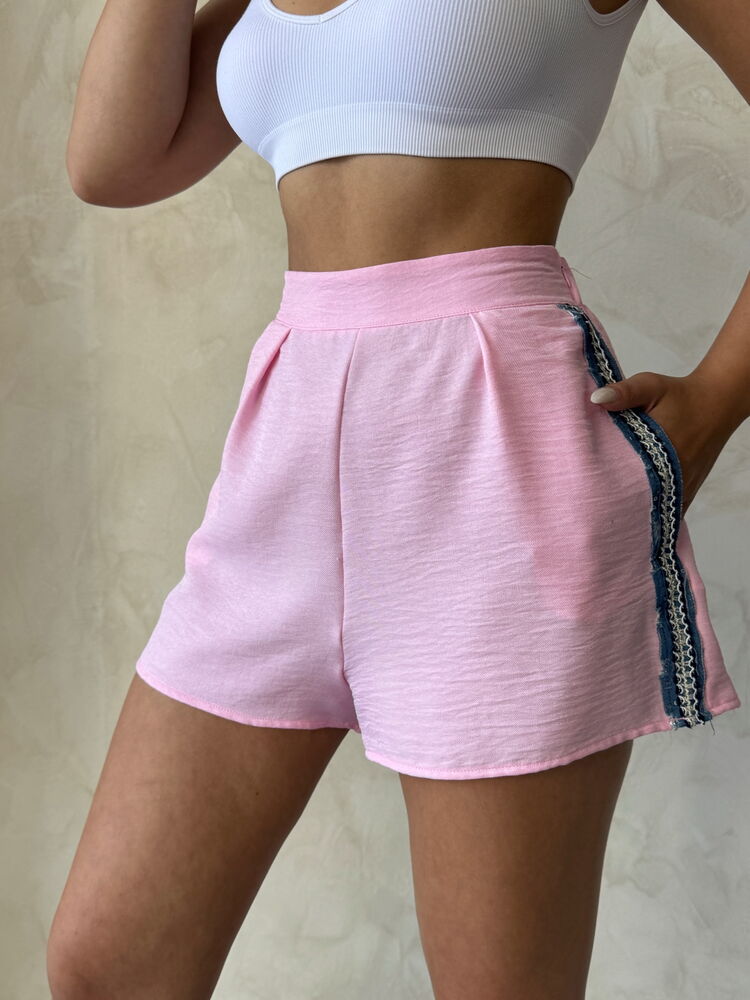 Denim Detailed Shorts – Brand: Topshow – Women & Kids, Baby Clothes Wholesale – TheBS Women