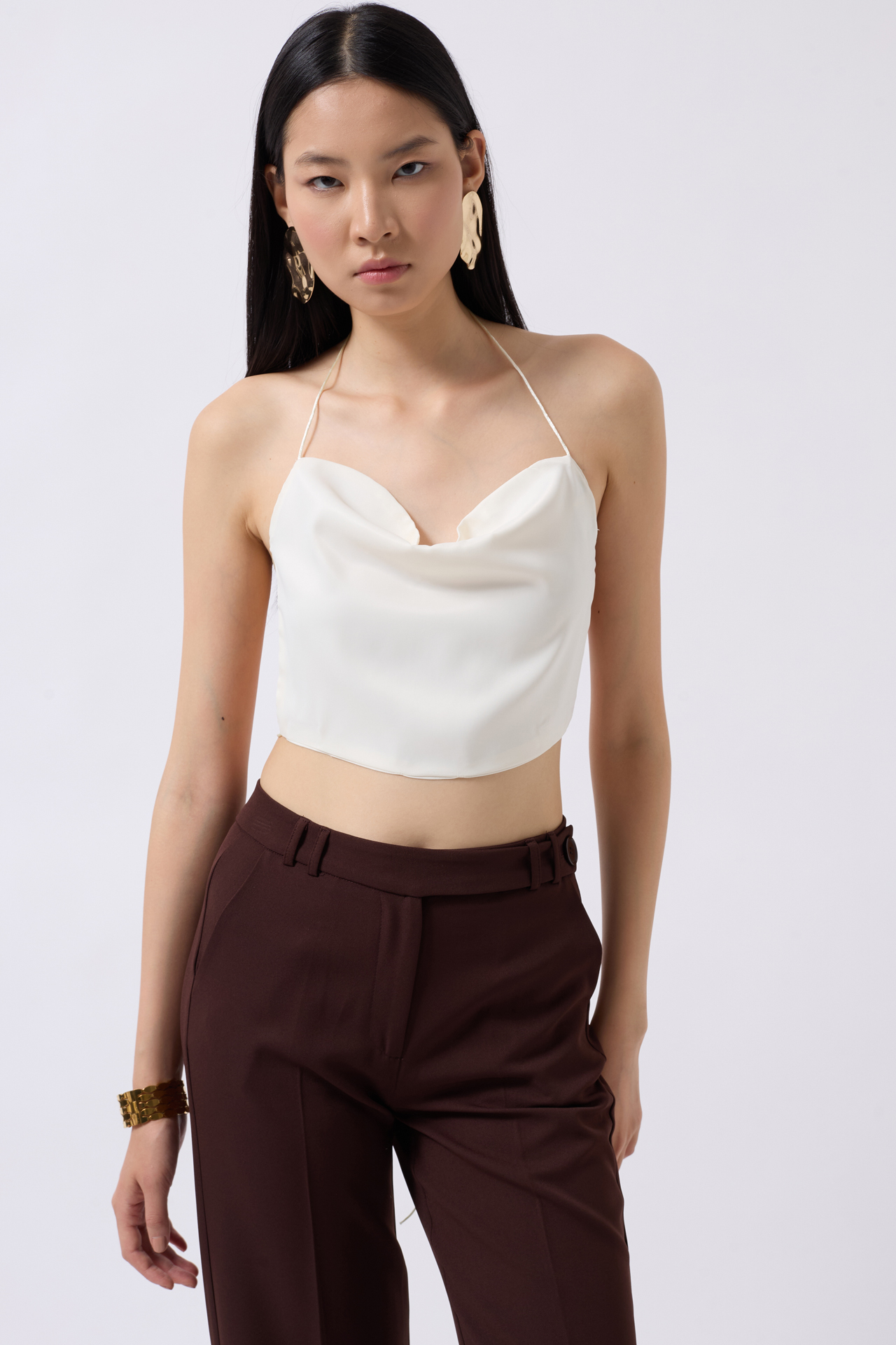 Off Shoulder Collar Back Detail Blouse - Brand: Black Fashion - Women & Kids, Baby Clothes Wholesale - TheBS Women