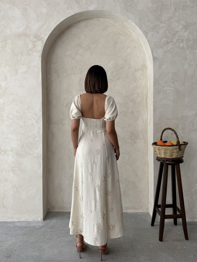 Embroidered Linen Dress – Brand: Topshow – Women & Kids, Baby Clothes Wholesale – TheBS Women