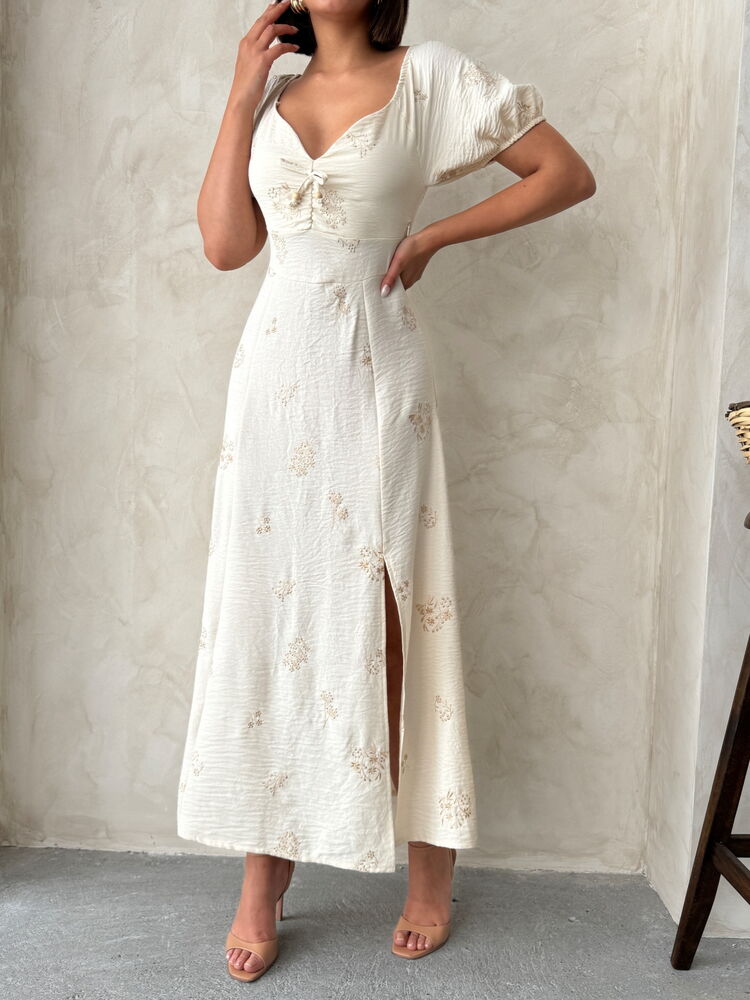 Embroidered Linen Dress – Brand: Topshow – Women & Kids, Baby Clothes Wholesale – TheBS Women
