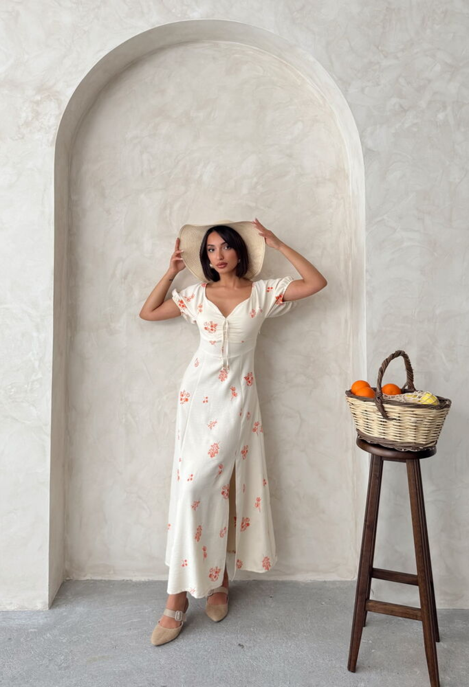 Embroidered Linen Dress - Brand: Topshow - Women & Kids, Baby Clothes Wholesale - TheBS Women