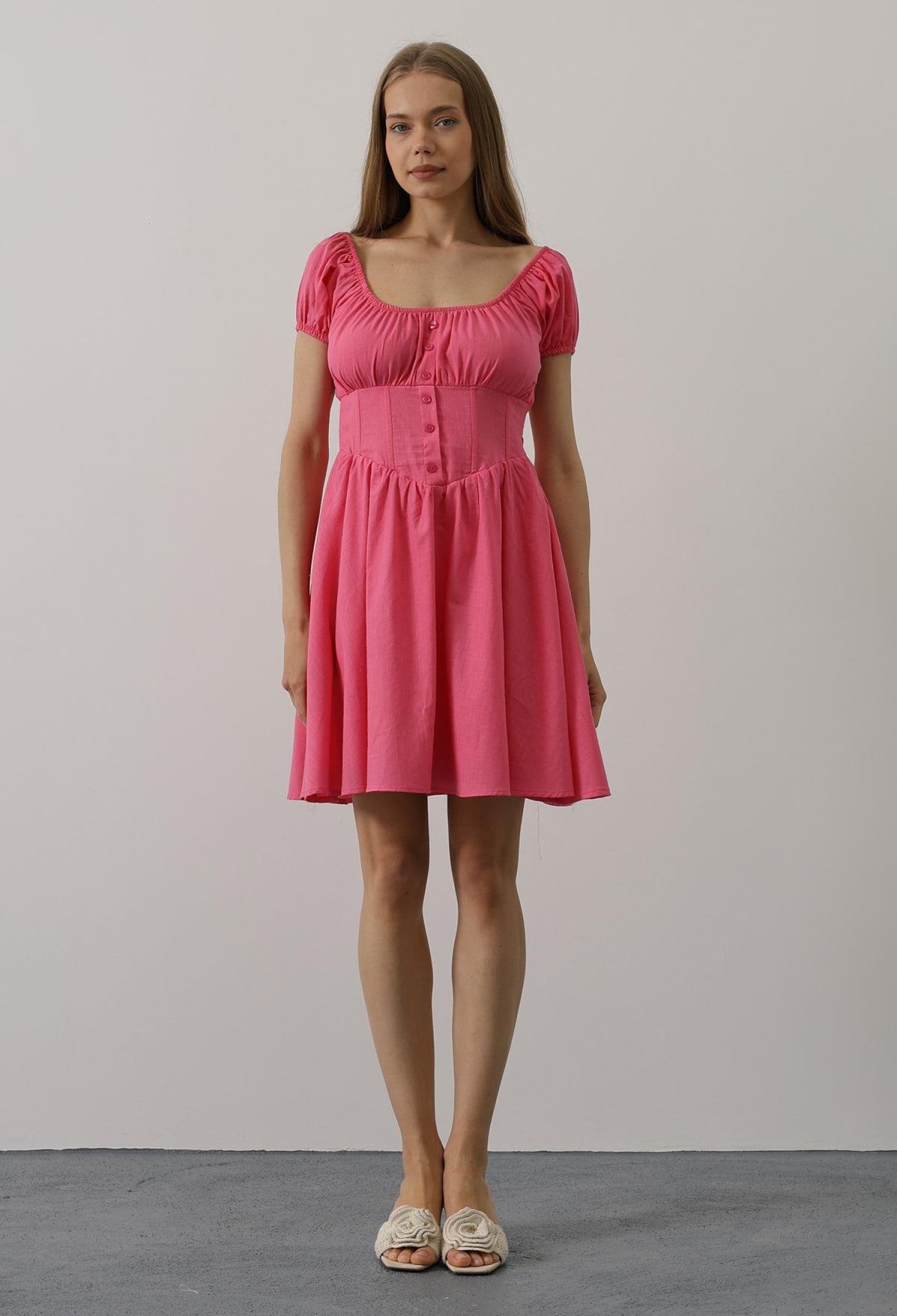 Mini Dress With Waist Corset - Brand: Reyon - Women & Kids, Baby Clothes Wholesale - TheBS Women