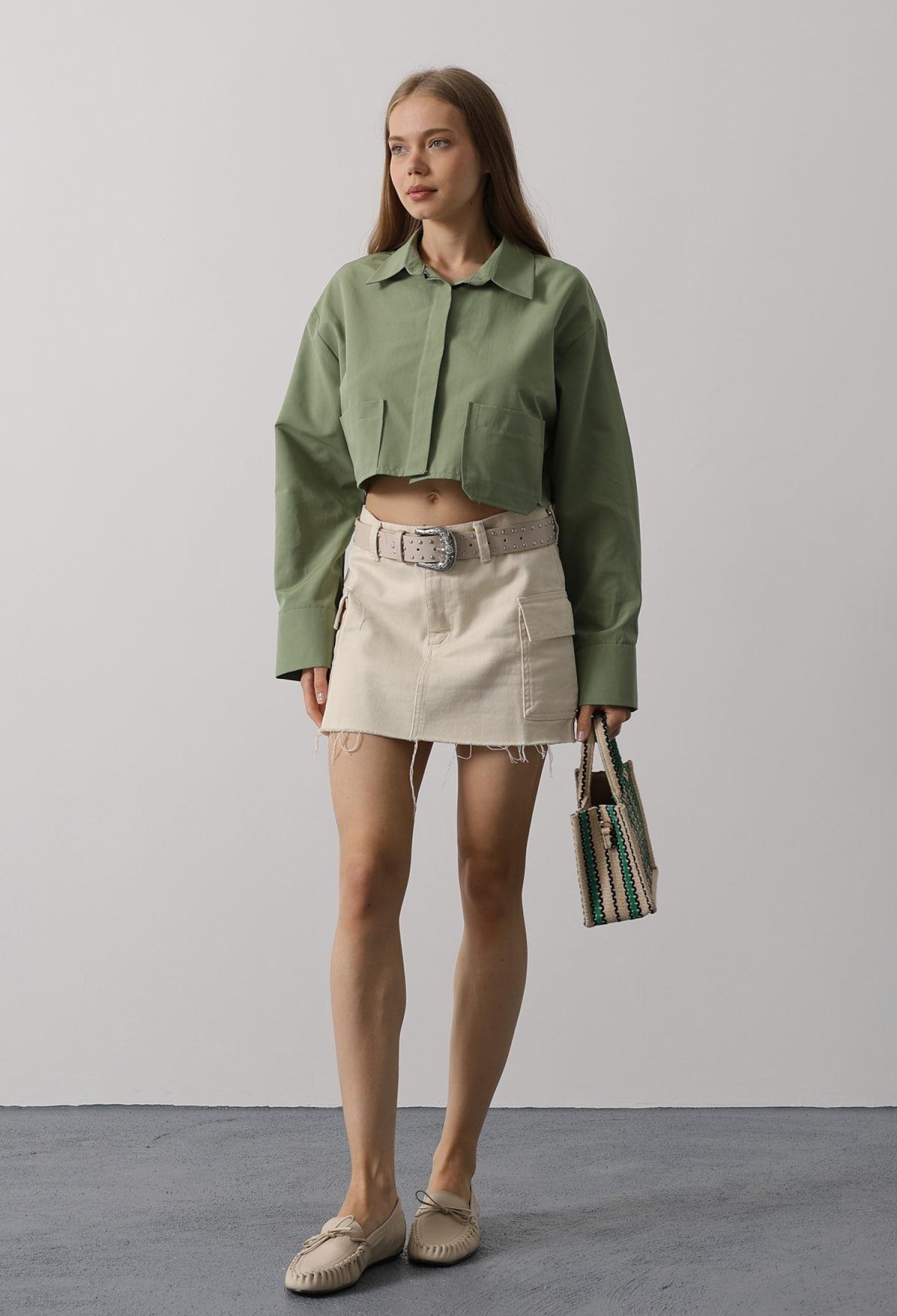 Short Size Double Pocket Shirt - Brand: Reyon - Women & Kids, Baby Clothes Wholesale - TheBS Women