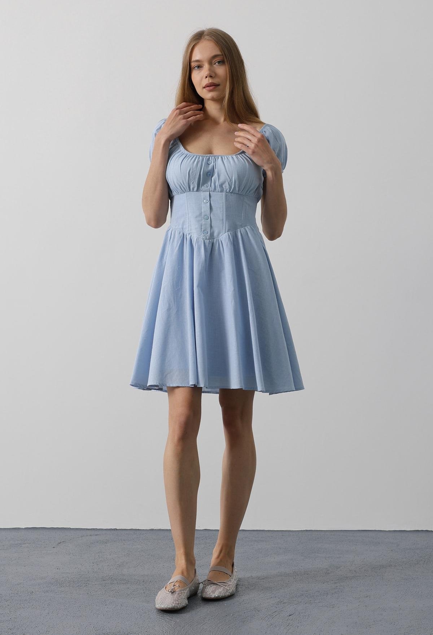 Mini Dress With Waist Corset - Baby - Brand: Reyon - Women & Kids, Baby Clothes Wholesale - TheBS Women